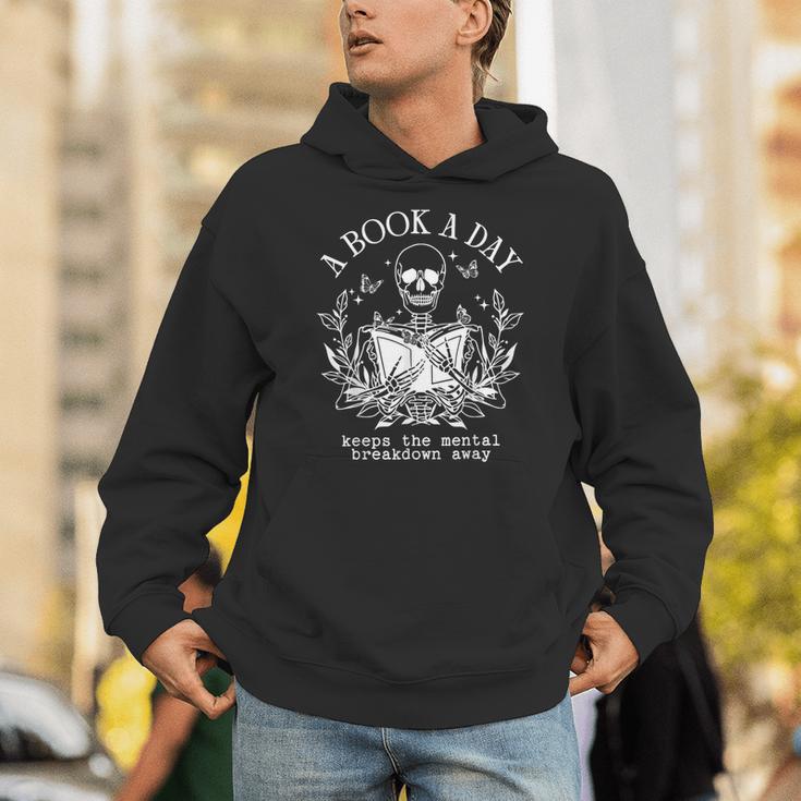 A Book A Day Keep The Mental Breakdown Away Unisex Hoodie