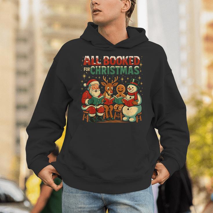 All Booked For Christmas Book Lover Unisex Hoodie All Booked For Christmas Book Lover Unisex Hoodie