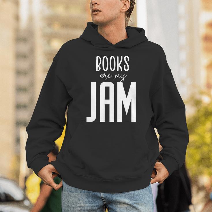 Books Are My Jam Graphic For Introverts Unisex Hoodie Books Are My Jam Graphic For Introverts Unisex Hoodie