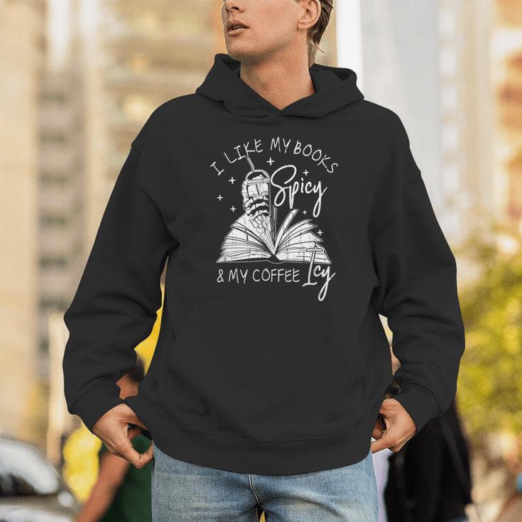I Like My Books Spicy And My Coffee ICY Unisex Hoodie I Like My Books Spicy And My Coffee ICY Unisex Hoodie