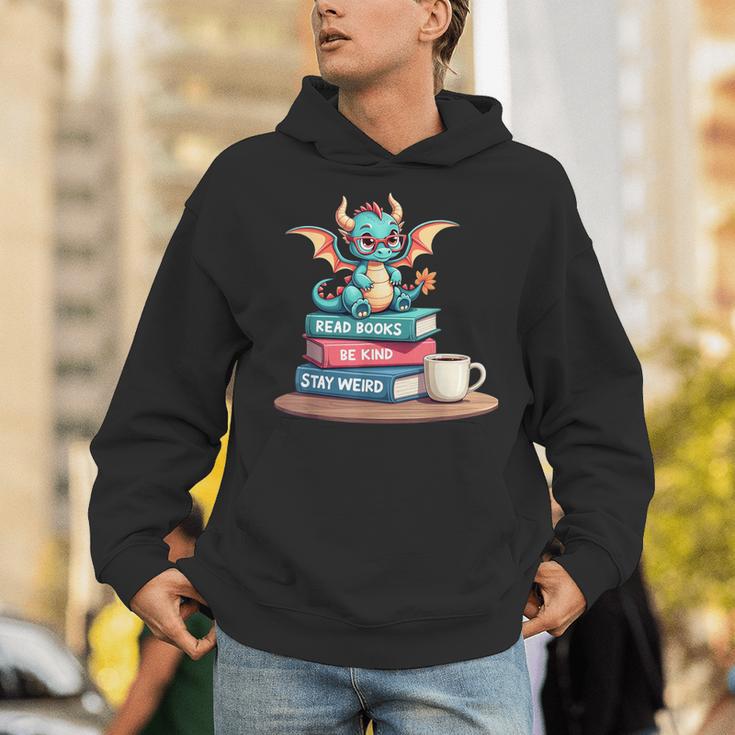 Bookworm Book Dragon Read Books Be Kind Stay Weird Unisex Hoodie Bookworm Book Dragon Read Books Be Kind Stay Weird Unisex Hoodie