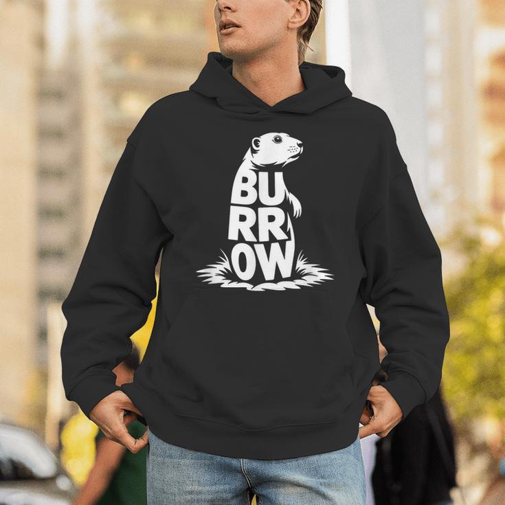 Burrow Prairie Dog Word Art Introvert Nature Retreat Men Women Kids Unisex Hoodie Burrow Prairie Dog Word Art Introvert Nature Retreat Men Women Kids Unisex Hoodie