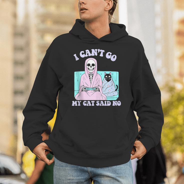 I Can't Go My Cat Said No Introvert Anxiety Cat Lover Unisex Hoodie I Can't Go My Cat Said No Introvert Anxiety Cat Lover Unisex Hoodie