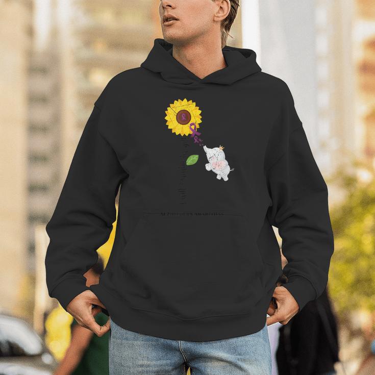 Caring Memory Elephant Sunflower Alzheimer Unisex Hoodie