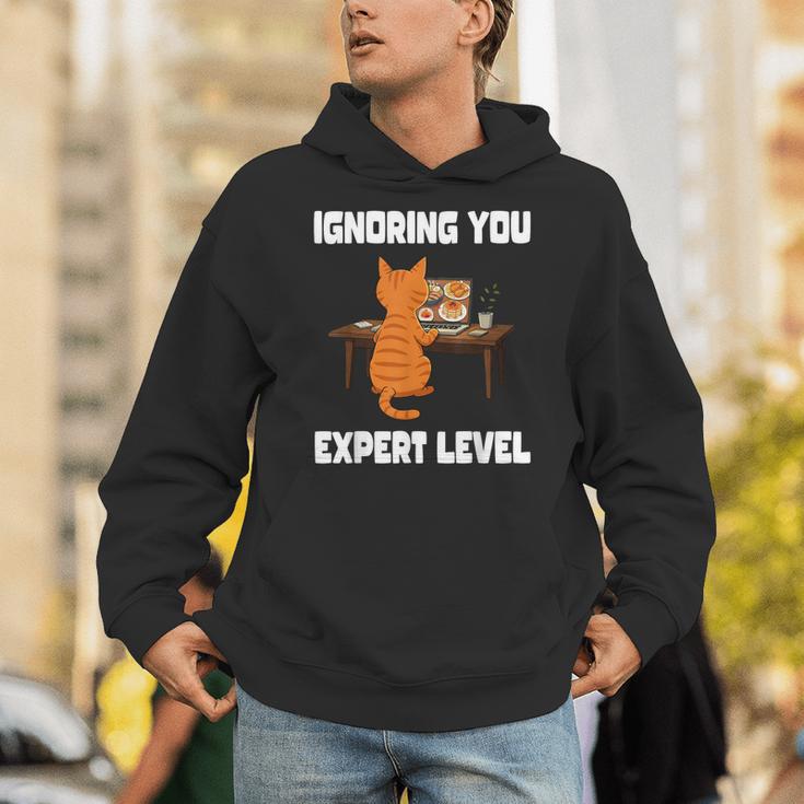 Cat Ignoring You Expert Level Orange Tabby Introvert Unisex Hoodie Cat Ignoring You Expert Level Orange Tabby Introvert Unisex Hoodie