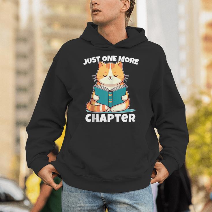 Cat Reading Books Bookworm Read One More Chapter Unisex Hoodie Cat Reading Books Bookworm Read One More Chapter Unisex Hoodie