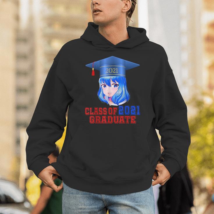 Class Of 2021 Graduate Kawaii Anime Girl School Graduation Unisex Hoodie