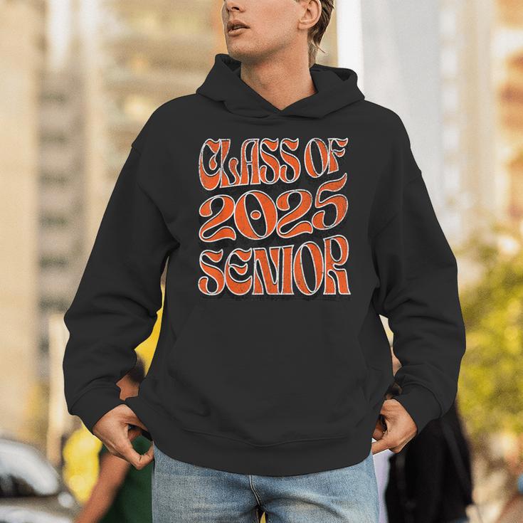 Class Of 2025 Senior Orange And Student Graduation Unisex Hoodie