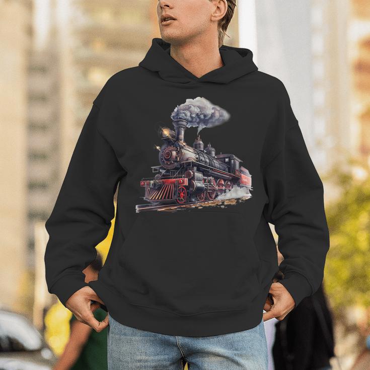 Classic Steam Train Enthusiasts Nostalgia For Train Lovers Unisex Hoodie Classic Steam Train Enthusiasts Nostalgia For Train Lovers Unisex Hoodie