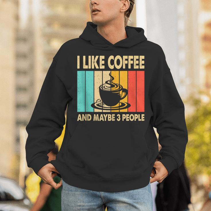 I Like Coffee And Maybe 3 People Introvert Anti-Social Unisex Hoodie