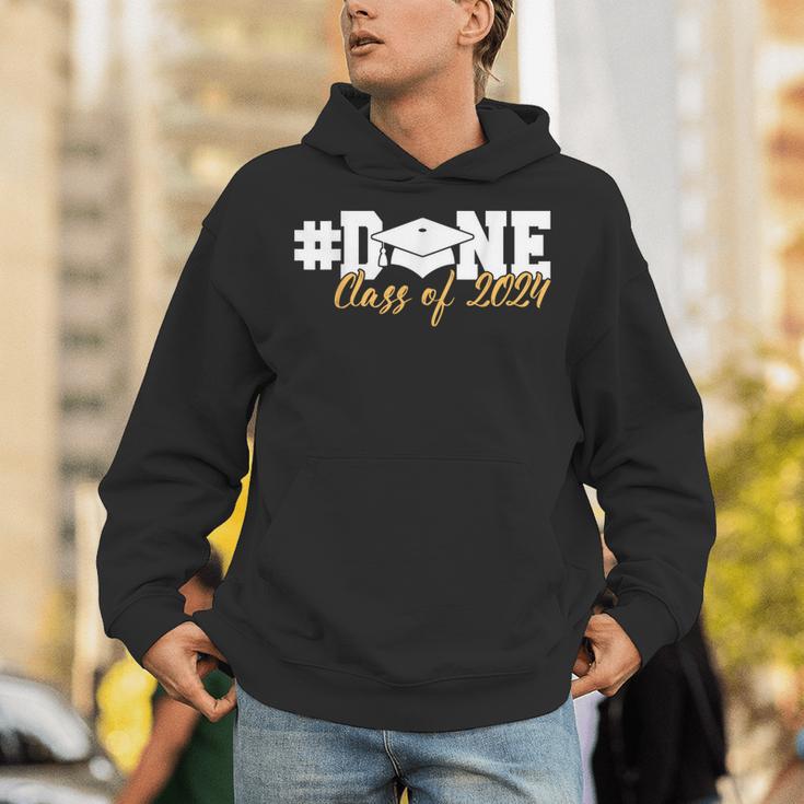 DONE Class Of 2024 Graduation For Her Him Grad Senior 2024 Unisex Hoodie