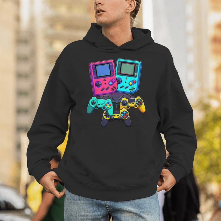 Eighties Console Controller Gaming Player Gadget Nostalgia Unisex Hoodie Eighties Console Controller Gaming Player Gadget Nostalgia Unisex Hoodie
