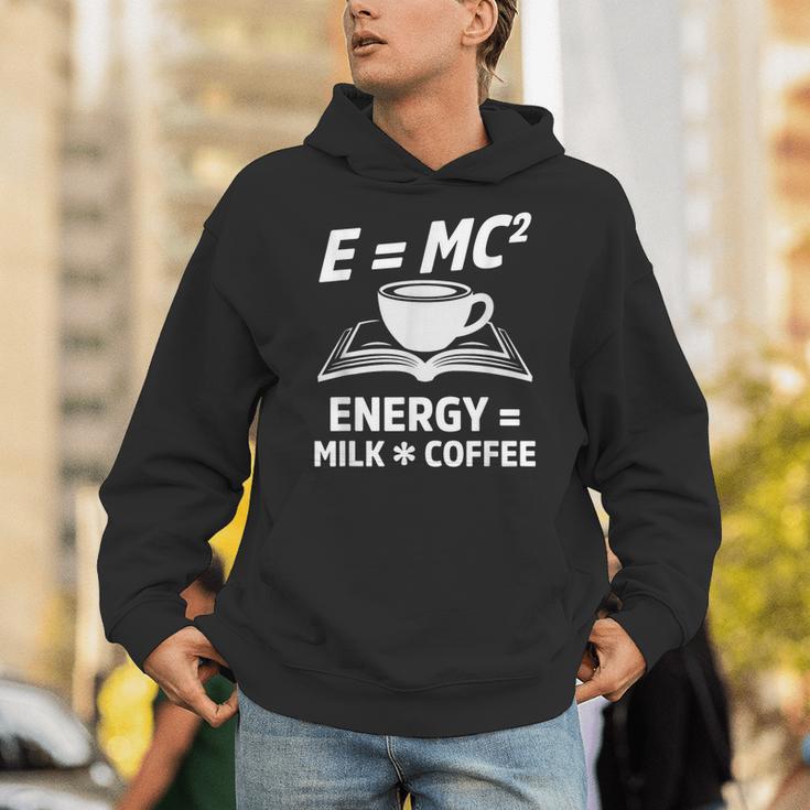 EMC2 Energy Milk x Coffee Science Book Math Lover Unisex Hoodie