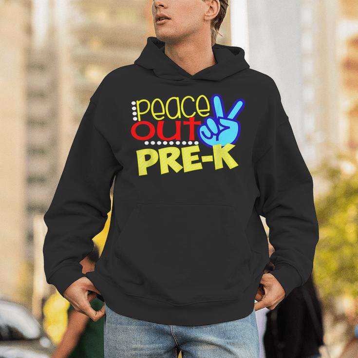 First Day Of School Shirt Peace Out Pre-K Graduation Kids So Unisex Hoodie