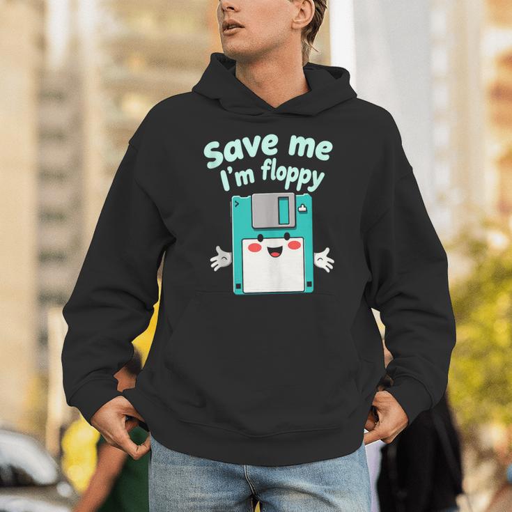 Floppy Disk Retro Tech Nostalgia Old School Computing Humor Unisex Hoodie