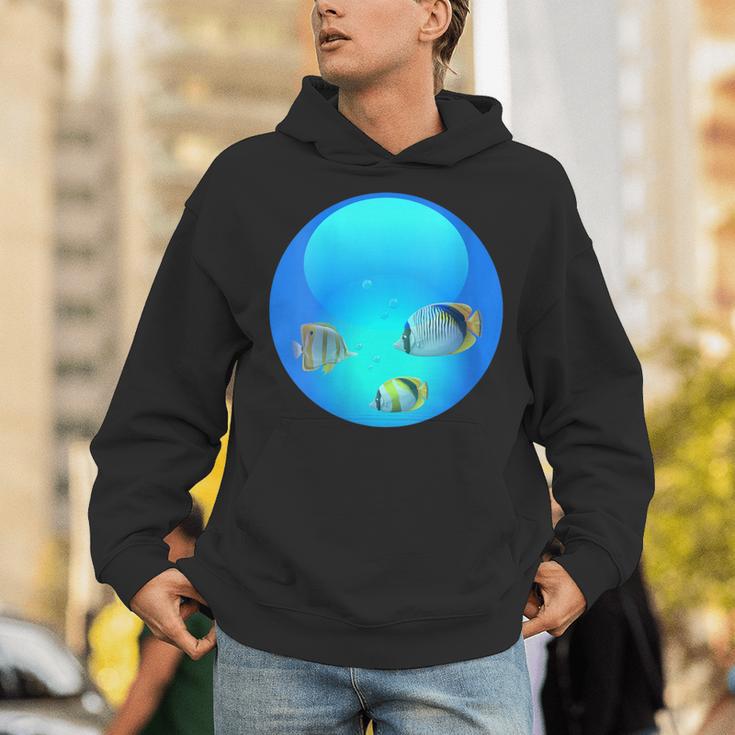 Frutiger Aero Aesthetic Tech Orb Fishes Unisex Hoodie Frutiger Aero Aesthetic Tech Orb Fishes Unisex Hoodie