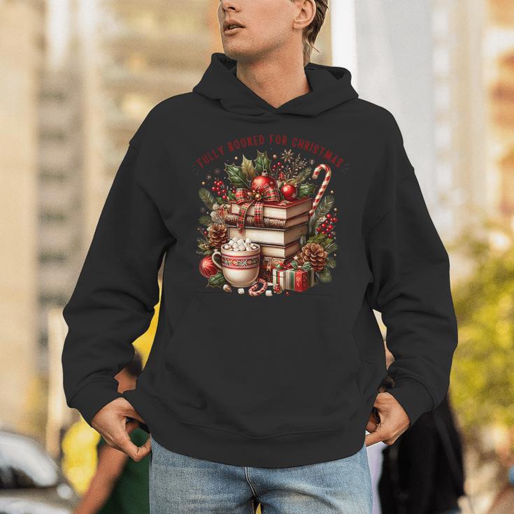 Fully Booked For Christmas Cozy Holiday Books Winter Reading Unisex Hoodie