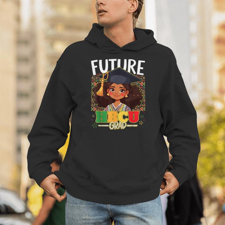 Future HBCU Grad Afro Girl College Graduation Kids Unisex Hoodie