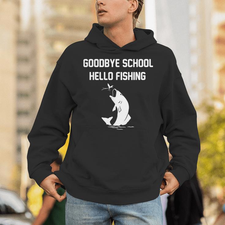 Goodbye School Hello Fishing Graduation T-Shirt Unisex Hoodie