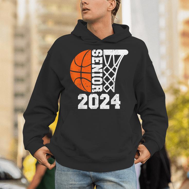 Graduate Senior Class Of 2024 Basketball Player Graduation Unisex Hoodie
