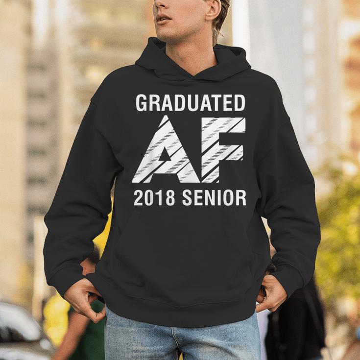 Graduated AF 2018 Senior Graduation Shirt Unisex Hoodie