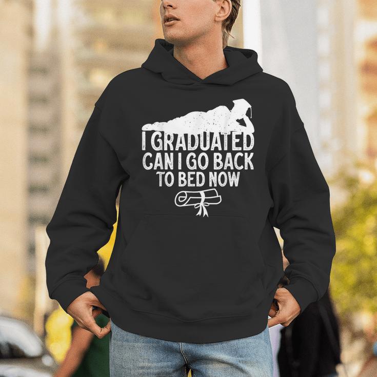 I Graduated Can I Go Back To Bed Now Graduation Men Unisex Hoodie