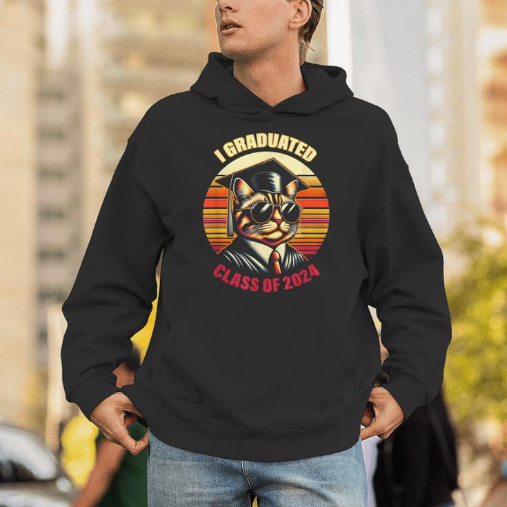 Graduation Day 2024 Graduate For School Degree College Cat Men Women Unisex Hoodie