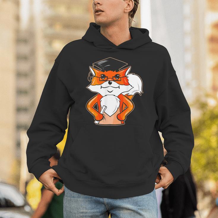 Graduation Fox School Bachelor Master Doctor Study Unisex Hoodie