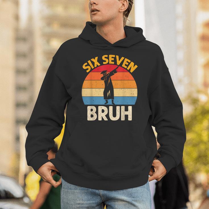Graduation Six Seven Bruh Dabbing 67 Meme 6 7 Boys Kids Unisex Hoodie