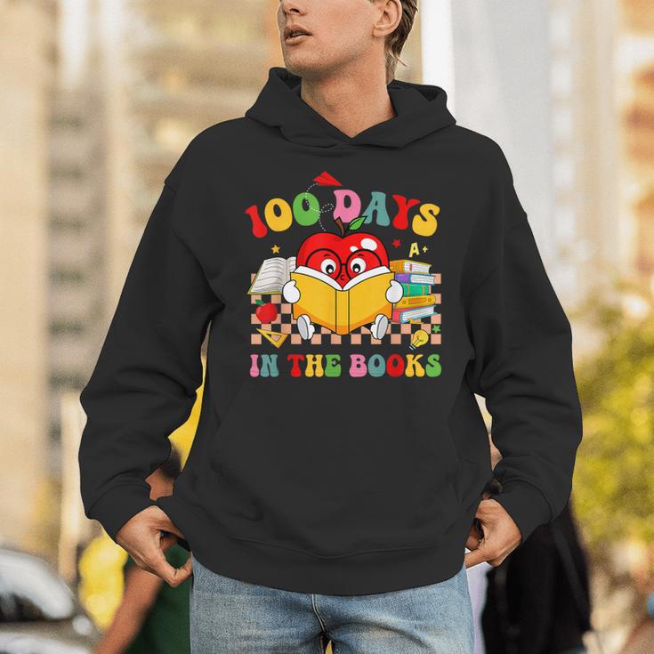 Groovy 100 Days In The Books Reading 100th Day Of School Unisex Hoodie