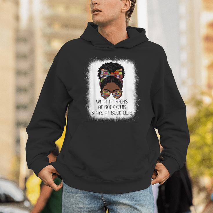What Happens At Book Club Stays At Book Club Black Women Unisex Hoodie What Happens At Book Club Stays At Book Club Black Women Unisex Hoodie
