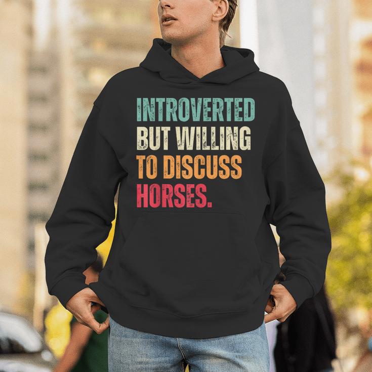 Introvert Cute Horse Lover Horse Riding Equestrian Unisex Hoodie Introvert Cute Horse Lover Horse Riding Equestrian Unisex Hoodie