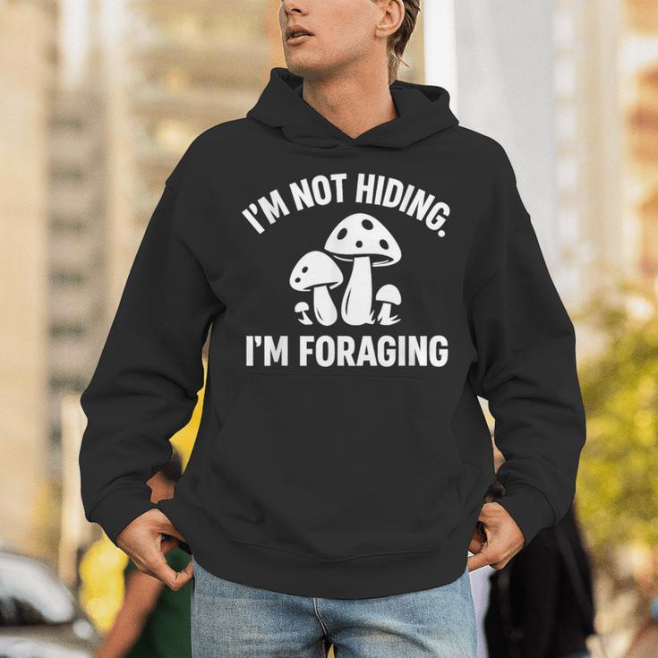 Introvert Mushroom Forager Humor Unisex Hoodie Introvert Mushroom Forager Humor Unisex Hoodie
