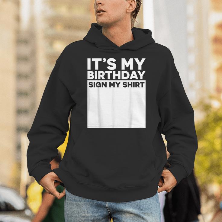 It's My Birthday Sign Boy Men Decoration Guestbook Unisex Hoodie It's My Birthday Sign Boy Men Decoration Guestbook Unisex Hoodie