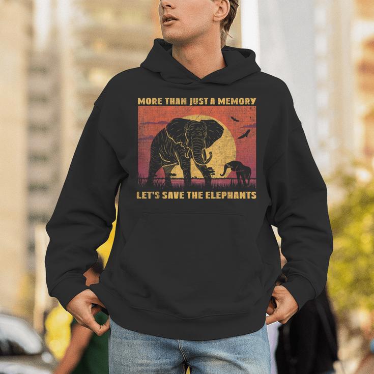 More Than Just A Memory Let's Save The Elephants Day Animal Unisex Hoodie