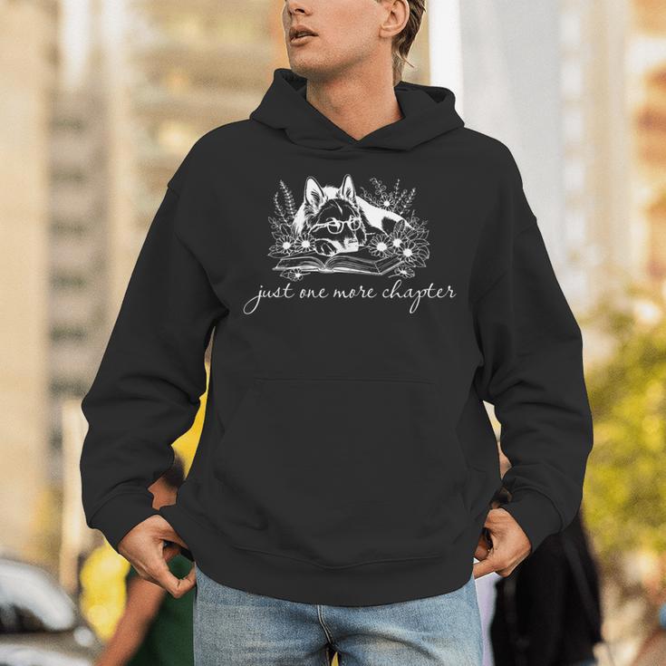 Just One More Chapter Dog German Shepherd Book Lover Unisex Hoodie