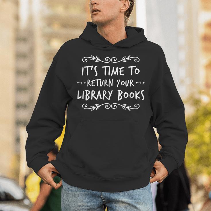 Librarian Return Your Library Books Librarian Appreciation Unisex Hoodie