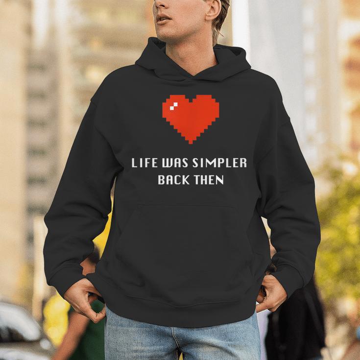 Life Was Simpler Back Then Nostalgia Retro Game Unisex Hoodie