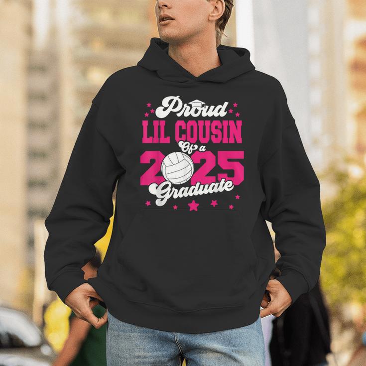 Lil Cousin Of a 2025 Graduate Prom Graduation 25 VolleyBall Unisex Hoodie