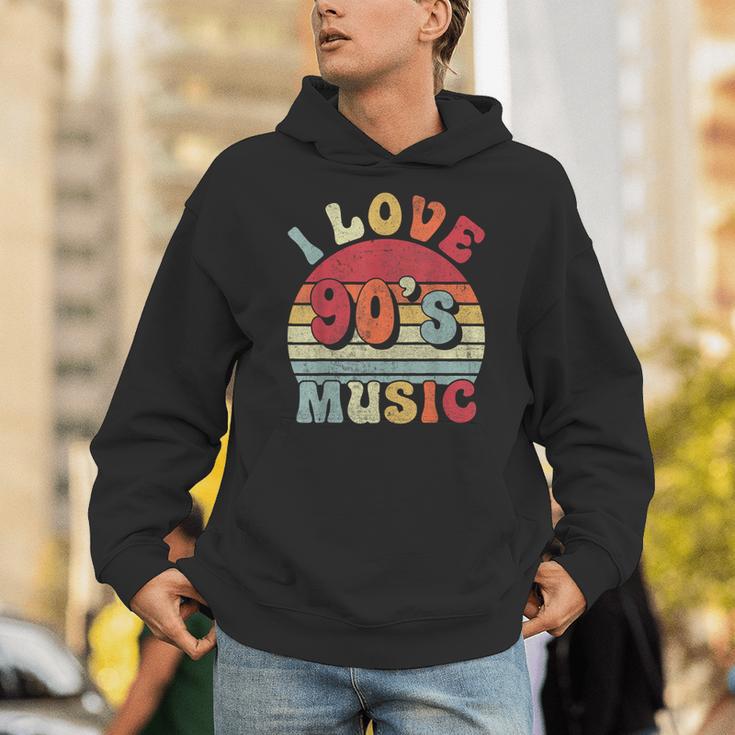 I Love 90's Music Retro Style Nostalgia Cassette 1990s Party Unisex Hoodie