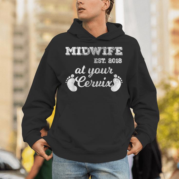Midwife Est 2018 At Your Cervix Graduation Unisex Hoodie