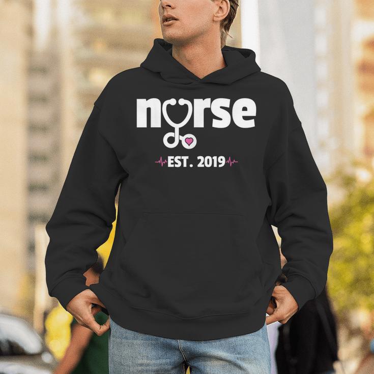 New Nurse Est 2019 Nursing School Graduation Unisex Hoodie