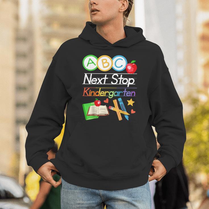 Next Stop Kindergarten Preschool Graduation 2025 Boy Girl Unisex Hoodie