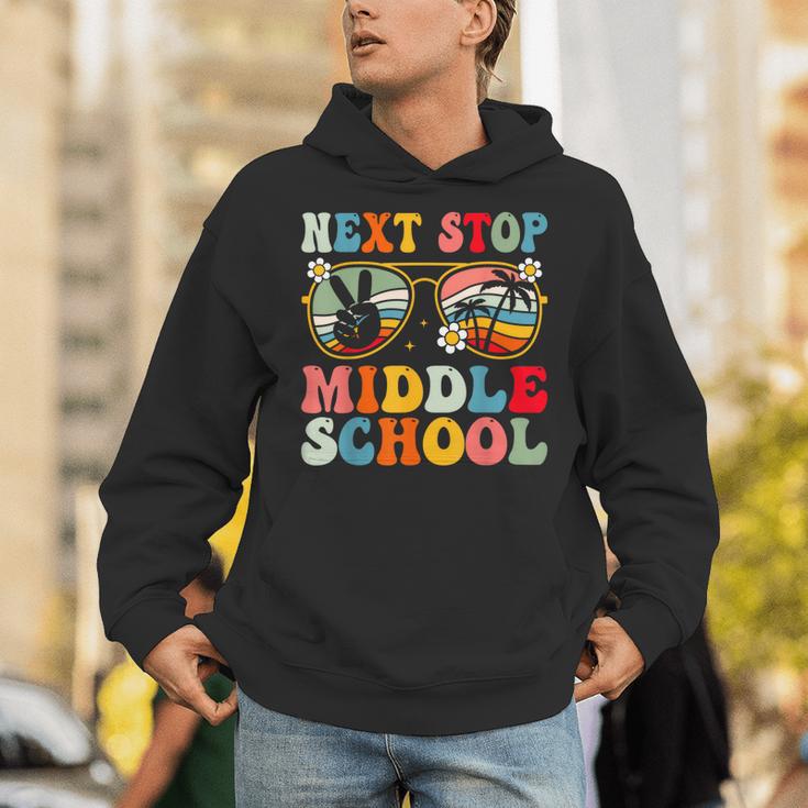 Next Stop Middle School Elementary School Graduation 2025 Unisex Hoodie