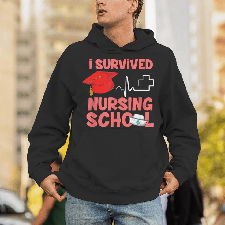 Nurse Survived Nursing School Graduation Unisex Hoodie