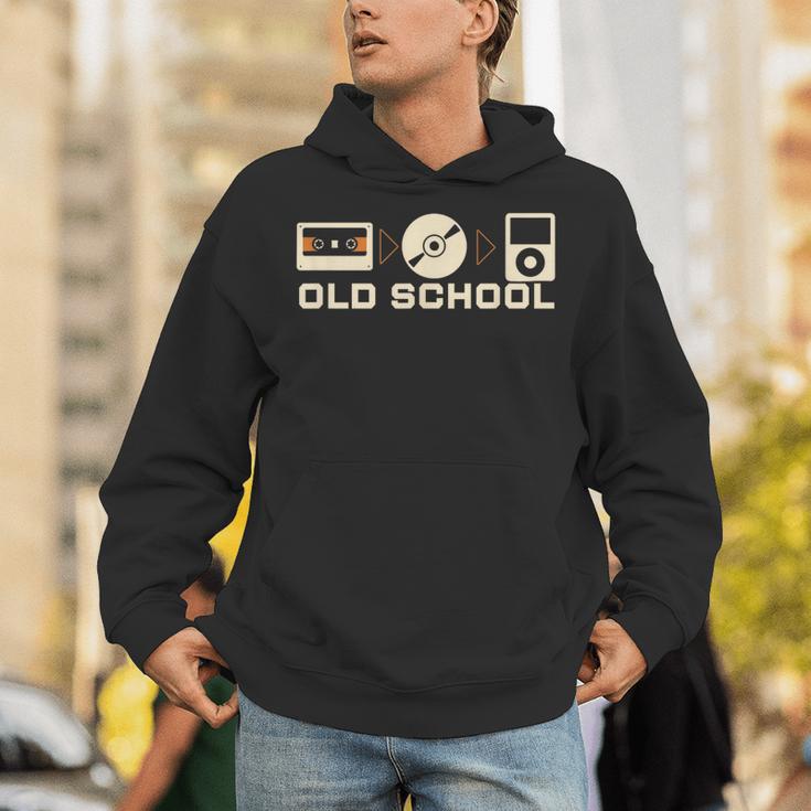 Old School Music Evolution Tape CD Retro Nostalgia Unisex Hoodie Old School Music Evolution Tape CD Retro Nostalgia Unisex Hoodie