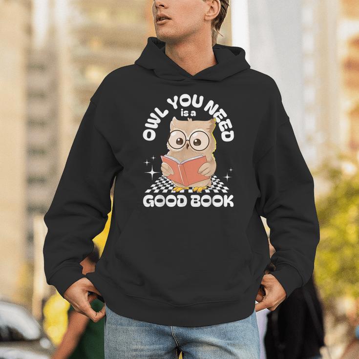 Owl You Need Is A Good Book Teacher Librarian Reading Unisex Hoodie Owl You Need Is A Good Book Teacher Librarian Reading Unisex Hoodie