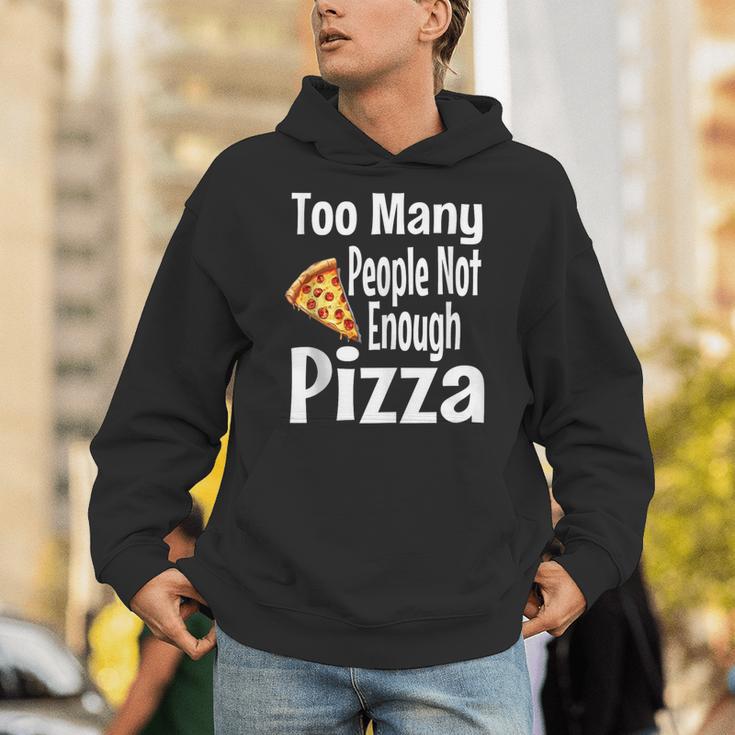 Pizza Lover Saying Introvert Anti Social Humor Foodie Unisex Hoodie