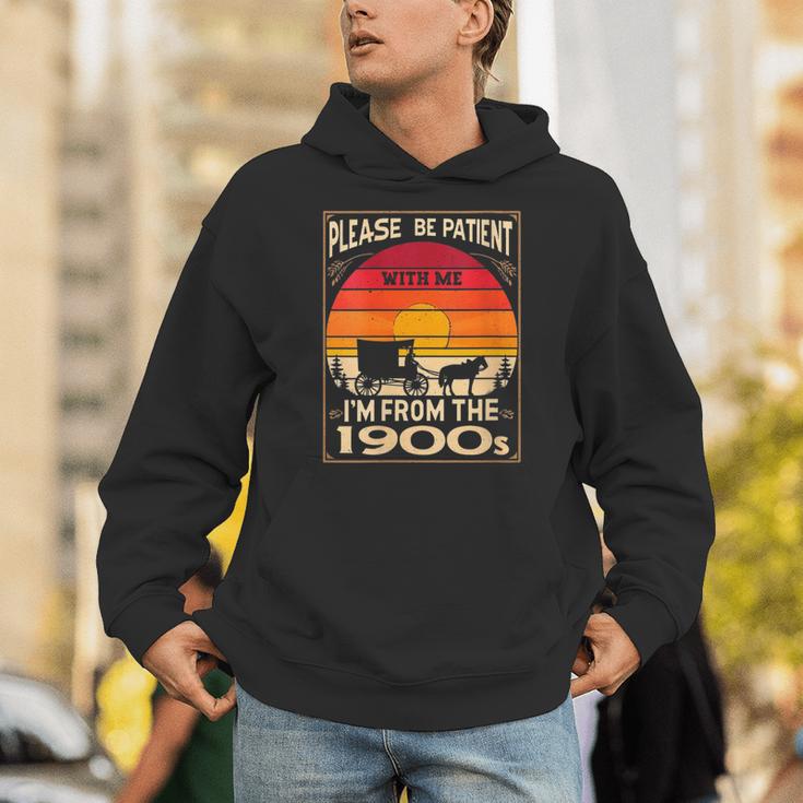 Please Be Patient I'm From The 1900s Sunset Vintage Wagon Unisex Hoodie