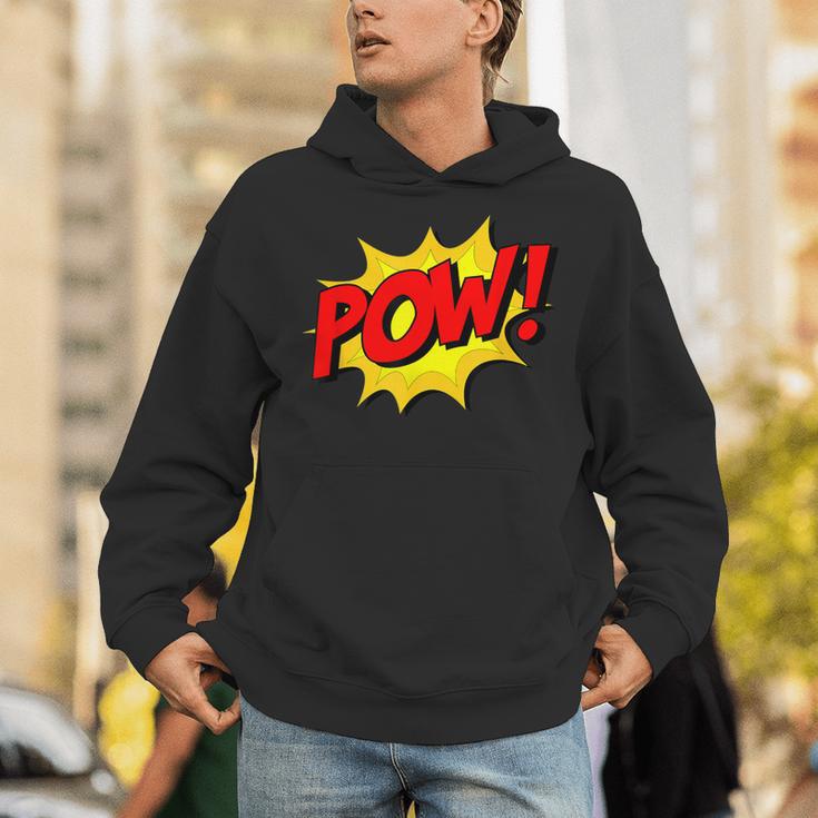 POW -Adults Kids Comic Book Cartoon Pop Art Novelty Sarcastic Unisex Hoodie
